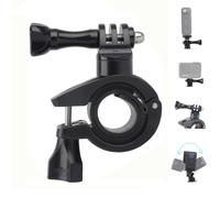 Support Universel pour Caméra d'Action sur Guidon Vélo/Moto | Fixation Stable avec Clip Anti-Vibration | Montage Rapide pour Caméras Sport (VTT, Cyclisme, Randonnée)
