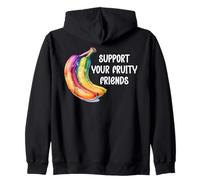 Support Your Fruity Friends LGBT Gay Pride Ally Queer LGBTQ+ Felpa con Cappuccio