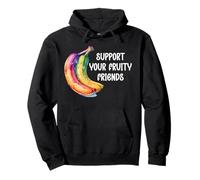 Support Your Fruity Friends LGBT Gay Pride Ally Queer LGBTQ+ Felpa con Cappuccio