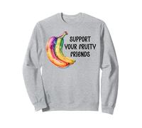 Support Your Fruity Friends LGBTQ Gay Pride Ally Queer LGBT Felpa