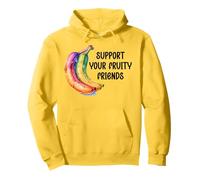 Support Your Fruity Friends LGBTQ Gay Pride Ally Queer LGBT Felpa con Cappuccio