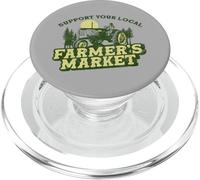 Support Your Local Farmers Market! Vintage Tractor Retro PopSockets PopGrip per MagSafe