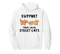 Support Your Local Street Cats Felpa con Cappuccio