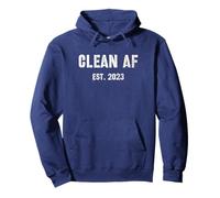 Supporta CLEAN AF EST dal 2023 Clean Drug Free NA Community Felpa con Cappuccio