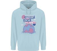 Supporta Il Tuo Pianeta Locale Uomo Felpa