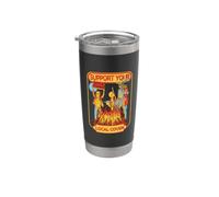 Supporta la tua strega locale Coven Witch Gotic Occult Halloween Bicchiere termico in acciaio inox doppia parete