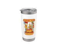 Supporta la tua strega locale Coven Witch Gotic Occult Halloween Bicchiere termico in acciaio inox doppia parete