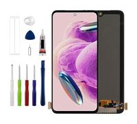 [Supporta le impronte digitali] [Nuovo] Duotipa OLED Display Touch Screen Digitizer Assembly Ricambio per Xiao-mi Red-mi Note 12S 6.43'' 2303CRA44A con kit di strumenti di riparazione tecnico-nero.