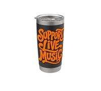Supporta musica dal vivo Bicchiere termico in acciaio inox doppia parete