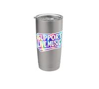 Supporta musica dal vivo Bicchiere termico in acciaio inox doppia parete