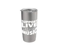 Supporta musica dal vivo Bicchiere termico in acciaio inox doppia parete