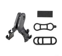 Supporte Luce Bici Plastca Silicone Regolabile Nero | Plastica e silicone, regolabile, nero, leggero 7.5-30g, installazione facile