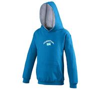 Supportershop - Felpa con Cappuccio, Motivo: Rugby Argentina, Bambini, 5060672801959, Blu, FR : S (Taille Fabricant : 3-4 Ans)