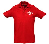 Supportershop - Polo Rugby Japon, Unisex, Unisex - Adulto, 5060672803304, Rosso, S