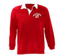 Supportershop - Polo Rugby LS Georgia, Unisex, Unisex - Adulto, 5060672802673, Rosso, L