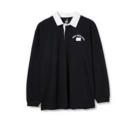 Supportershop - Polo Rugby LS Nuova Zelanda, Taglia XXL, Maniche Lunghe, Unisex, da Adulto, Taglia: 2XL