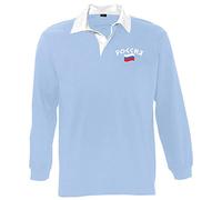 Supportershop Polo Rugby LS Russia - Polo Rugby LS Russia - Unisex, Unisex - Adulto, 5060672804325, Blu, L