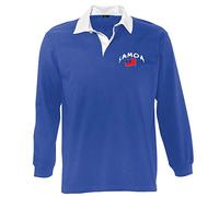 Supportershop - Polo Rugby LS Samoa, Unisex, Unisex - Adulto, 5060672804509, Blu, S