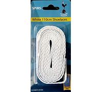 Supportershop Tottenham - Coppia di lacci per scarpe, unisex, 110 cm, colore: Bianco