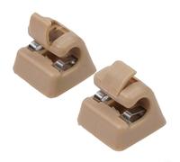 Supporti a clip per aletta parasole per Mercedes W201 W123 W124 W126 W140, confezione da 2, per sostituire le clip rotte e mantenere la stabilità della visiera (beige)