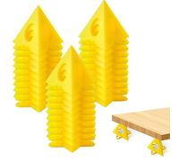 Supporti a Piramide, 30 pezzi Mini Cono Vernice Stand Set Supporto, Porte Supporti Pittura Perforata Legno Mobili Stand, Stands Alzate per Porte dell'Armadio Cono Giallo, per Falegnami, Pittori