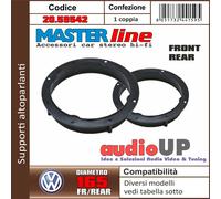 SUPPORTI ADATTATORI ALTOPARLANTI ANT/POST 165mm GOLF6 3 PORTE. COPPIA