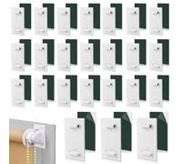Supporti Adesivi Corti per Tenda a Rullo 24pcs Morsetti per Tenda a Rullo Supporto a Morsetto per Tenda a Rullo 5.3x3.1cm Kit di Riparazione per Tende a Rullo Per Tenda A Rullo Finestre