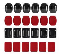 Supporti adesivi per casco con superfici piane e curve, con pads appiccicosi, compatibili con GoPro Hero 13 12 11, 10, 9, 8, 7, Max, Fusion, 6, 5, 4, Session, 3+, 3, 2, 1, DJI OSMO Action 5Pro 4 3 Ins