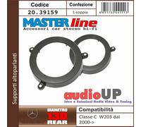 SUPPORTI ALTOPARLANTI 130 mm MERCEDES CLASSE C S203 T-model 01->07. COPPIA POST