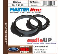 SUPPORTI ALTOPARLANTI 165 mm FORD FOCUS DAL 2005 IN POI - CP. ADATTATORI ANTER.