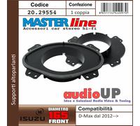 SUPPORTI ALTOPARLANTI 165 mm ISUZU D-MAX DAL 2012 IN POI - CP. ADATTATORI ANTER.