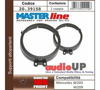 SUPPORTI ALTOPARLANTI 165 mm MERCEDES CLC CL203 2008>2011 Sport Coupè COPPIA ANT