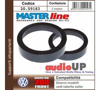 SUPPORTI ALTOPARLANTI 200 mm GOLF 5° SERIE. COPPIA ANTERIORI MASTERLINE