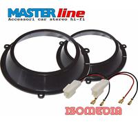 SUPPORTI ALTOPARLANTI ANTERIORI 165MM FIAT PANDA 2003 AL 2010 + CONNETTORI CASSE