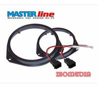 SUPPORTI ALTOPARLANTI ANTERIORI 165MM PER OPEL ASTRA DA 2005 IN POI + CONNETTORI