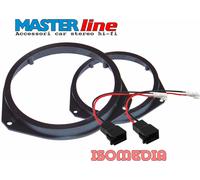 SUPPORTI ALTOPARLANTI ANTERIORI 165MM PER OPEL ASTRA DA 2005 IN POI + CONNETTORI