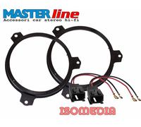 SUPPORTI ALTOPARLANTI ANTERIORI 165MM PER PEUGEOT 108 DAL 2014 IN POI + CONNETT.