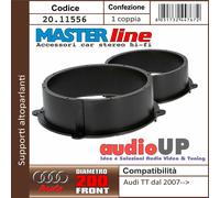 SUPPORTI ALTOPARLANTI AUTO 200 mm AUDI Q3 DAL 2011 IN POI. COPPIA ANTERIORI.