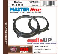 SUPPORTI ALTOPARLANTI DIAM. 130 mm POSTERIORI FIAT MAREA DAL 1995 AL 2002.