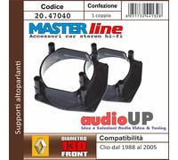 Supporti altoparlanti diam. 130 mm RENAULT Clio 1988 al 2005 Coppia posteriori