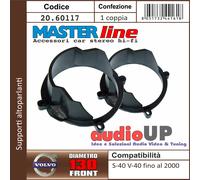 SUPPORTI ALTOPARLANTI DIAM. 130 mm VOLVO S40 1996>2000 COPPIA PORTE ANTERIORI