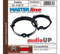 SUPPORTI ALTOPARLANTI IN COPPIA DIAM. 165 MM PORTIERE POSTERIORI ALFA ROMEO 4C