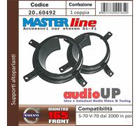 SUPPORTI ALTOPARLANTI DIAM. 165 mm VOLVO S70 DAL 2000 COPPIA PORTE ANTERIORI