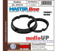 SUPPORTI ALTOPARLANTI DIAM 165 mm TOURAN DAL 2003> COPPIA ANTERIORI