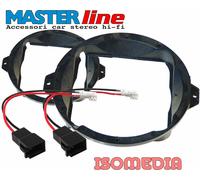 SUPPORTI ALTOPARLANTI POSTERIORI 165 MM AUDI A4 FINO AL 2000 + CONNETTORI