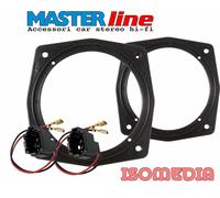 SUPPORTI ALTOPARLANTI POSTERIORI 165MM PER AUDI TT DAL 2007 IN POI + CONNETTORI