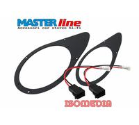 SUPPORTI ALTOPARLANTI POSTERIORI 165MM PER FIAT 500 L + CONNETTORI CASSE