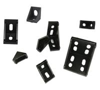 Supporti angolari in profilato di alluminio, 2020 2028 3030 3060 4040 4080 6060 20/30/40/45/60 Connettore for profilo in alluminio Staffa angolare for fresatrice 2040(Noir,1PCS 6060)