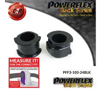 Supporti Antiribaltamento Anteriore Powerflex Nero PFF3-103-24BLK 24Mm