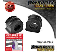 Supporti Antiribaltamento Anteriore Powerflex Nero PFF3-503-20BLK 20Mm